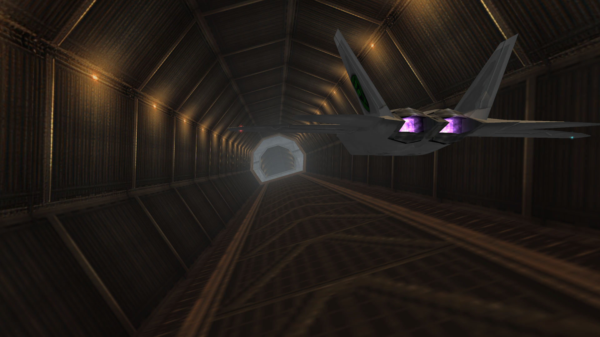 F-22 tunnel run, HD screenshot